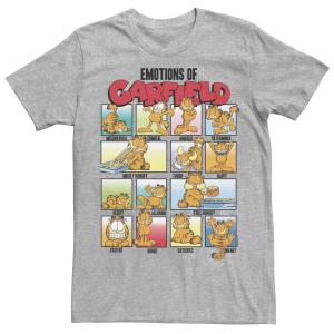 Мужская футболка с плакатом Garfield Emotions Of Garfield Licensed Character