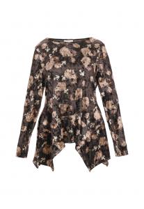 Блуза Usha, светло-коричневый/темно-коричневый