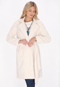 Зимнее пальто usha, кремовый