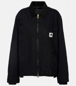 Хлопковая куртка-блузон Carhartt Sacai, Black