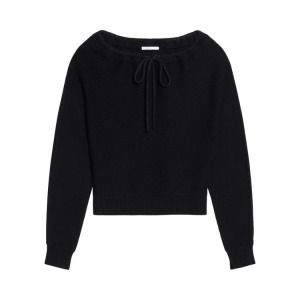 Свитер Helmut Lang Ruched Dolman Sleeve Sweater, черный