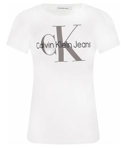 Футболка детская Calvin Klein Jeans с логотипом, белый