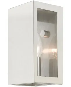 Уличный настенный светильник Winfield 1 Light Outdoor ADA Small Sconce Livex, матовый никель