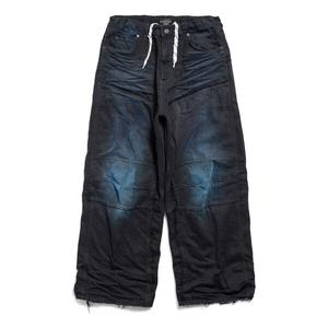 Брюки double knee pants 'dark blue' Balenciaga, синий