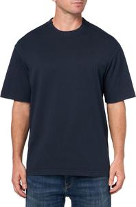 Мужская футболка BOSS с логотипом и воротником из одного джерси, Dark Sky