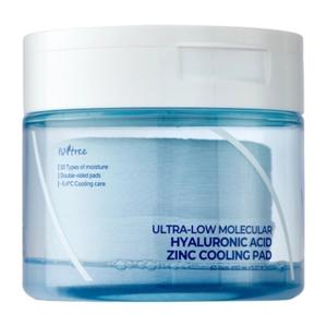 Охлаждающие подушечки Isntree с ультранизкомолекулярной гиалуроновой кислотой и цинком, 60 шт. - охлаждающие подушечки для лица