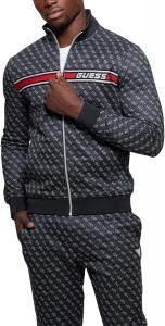 GUESS мужской спортивный костюм Eco Korbin Full Zip, 4G Aop Jet Black