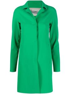 Herno однобортное пальто First Act, зеленый