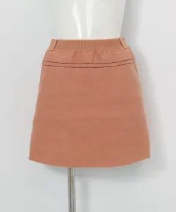 Вязаная юбка с принтом в виде стежков Archivio, цвет Terracotta(015)