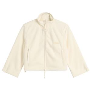 Флисовая домашняя куртка на молнии, укороченная Skims, экрю