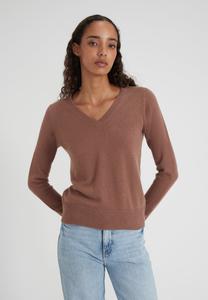 Джемпер Style Republic KASCH-MIR V-NECK JUMPER, Mocha/Brown