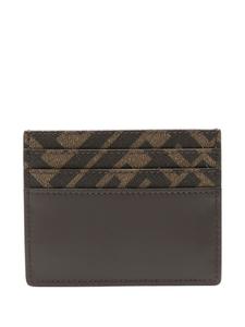 FENDI картхолдер с логотипом FF, коричневый