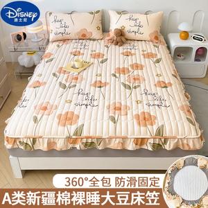 Disney Простыня на резинке 200х220 см, хлопок, кружевная отделка, цвет Floral Love