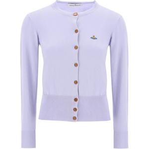 Кардиган с вышивкой Orb Vivienne Westwood, фиолетовый