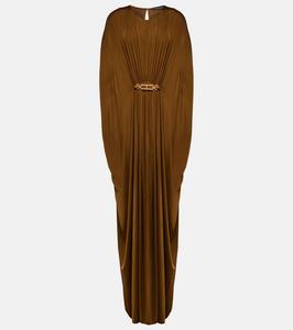 Кафтан из атласного джерси с поясом Tom Ford, Golden Acid