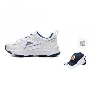 Kappa Proton No 1 - низкие массивные кроссовки с противоскользящим и износостойким покрытием, унисекс, белый с синим