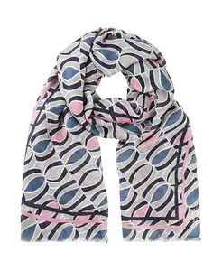 Шарф с ретро-принтом Olsen, розовый