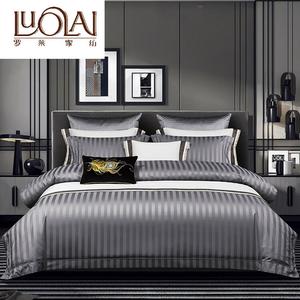 LUOLAI HOME Простыня 180x220 см, для одеяла 220x240 см, темно-серый