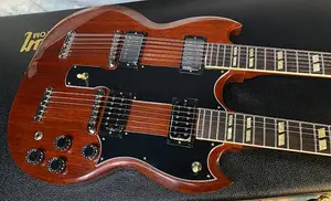 НОВИНКА! Электрогитара Gibson Custom Jimmy Page EDS-1275 с двойной грифом VOS - '69 Cherry - Custom Shop - Авторизованный дилер - 11,35 фунтов - G05841