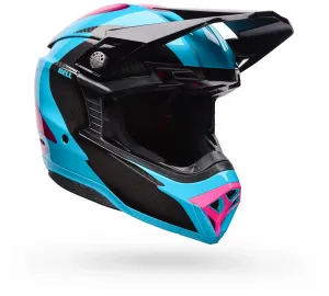 Внедорожный шлем Bell Moto-10 со сферической жидкостью Bell Helmets, синий/розовый