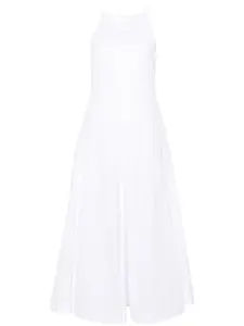 Поплиновое платье макси SPORTMAX, белый