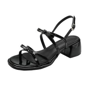 TATAYA Женские сандалии на одной застежке черные, цвет Black
