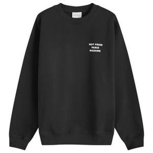 Толстовка Drôle De Monsieur Not From Paris Madame Crew Sweat, черный