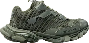 Кроссовки Balenciaga Track.3 Sneaker 'Khaki', зеленый