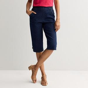 Женские джинсы скинни на резинке Croft & Barrow, Dark Wash