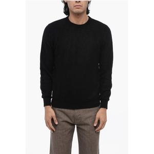 Черный тканевый свитер Roberto Collina, Black