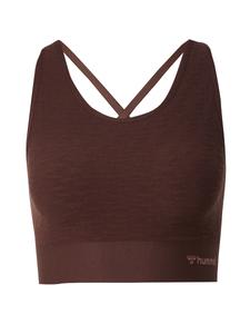 Спортивный бюстгальтер-бралетт Hummel Focus Seamless, шоколадный