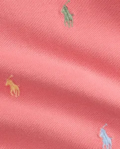 Детское платье-поло для девочки из эластичного пике Polo Ralph Lauren, розовый