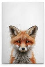 Картина на холсте A.S. Création Baby Fox цвет weissbraungrau