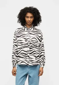 Джина рубашка с пуговицами блузка Cras, White/Black