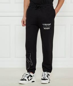 Брюки с зубами Regular fit Hugo, черный