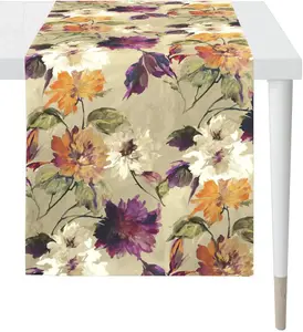 APELT дорожка для стола "5600 AUTUMN TIME, осеннее оформление, осень ", (1 шт.), цифровая печать 48х140 см, цвет beige/bunt