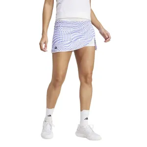 Женская теннисная юбка Adidas CLUB GRAPH, белый/фиолетовый