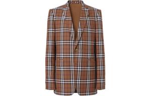 Деловой костюм мужской темно-коричневый березовый Burberry, коричневый