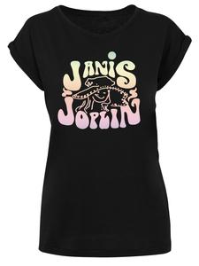 Футболка F4NT4STIC T-Shirt Janis Joplin Pastel Logo, черный
