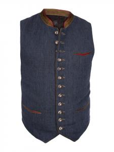 Almsach Традиционный жилет CAMILLO2 синего цвета