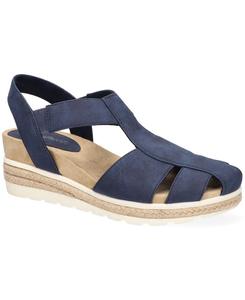 Женские сандалии на танкетке Freeport Easy Street, Navy