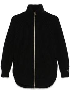 Кардиган со стегаными вставками Herno, черный