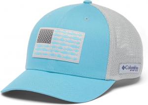 Бейсболка Columbia Unisex для взрослых PFG с сеткой, Vintage Blue