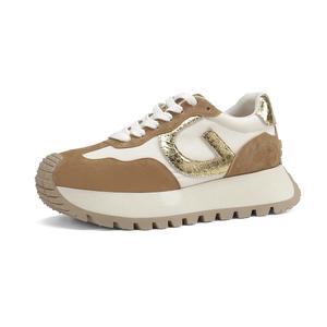 Кроссовки D:FUSE SCANDINAVIA Chunky Sneakers Women's Low-top Gold/rice/apricot, золотой