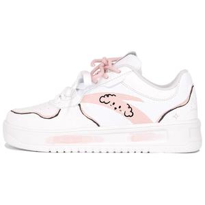 ANTA Кроссовки для скейтбординга Life Collection с противоскользящим покрытием, износостойкие, женские, белые, розовые