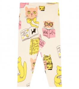 Хлопковые леггинсы с детским принтом Mini Rodini, мультиколор