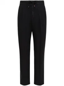 Спортивные брюки прямого кроя Brunello Cucinelli, черный