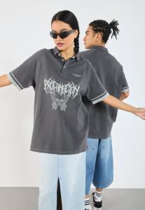 Рубашка поло UNISEX YOURTURN, темно-серый