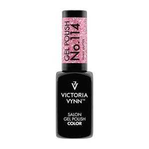 Лак гибридный для ногтей Victoria Vynn 114 Pinky Glitter, 8 мл