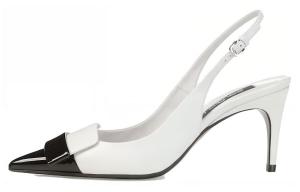 Туфли SR1 75mm Slingback Leather Pumps SERGIO ROSSI, белый